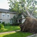 Housing area damaged by storm