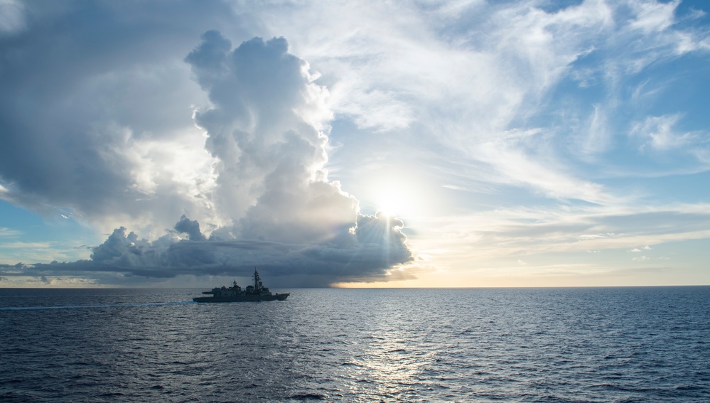 USS Curtis Wilbur Participates in Cooperative Deployment with JMSDF