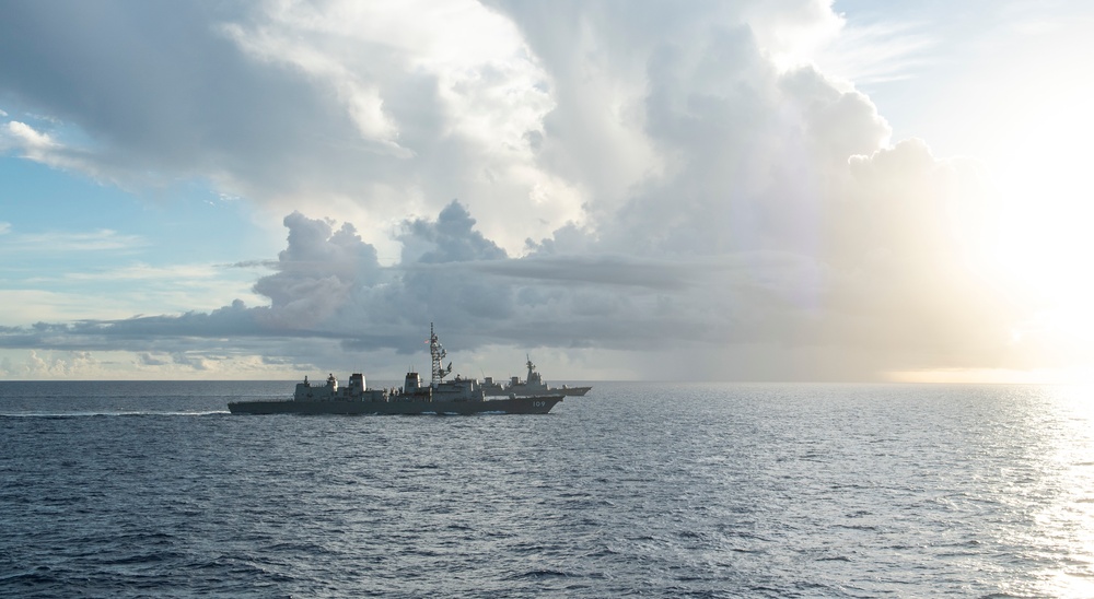 USS Curtis Wilbur Participates in Cooperative Deployment with JMSDF