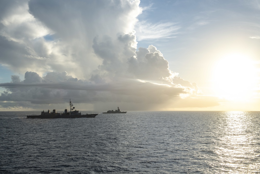 USS Curtis Wilbur Participates in Cooperative Deployment with JMSDF