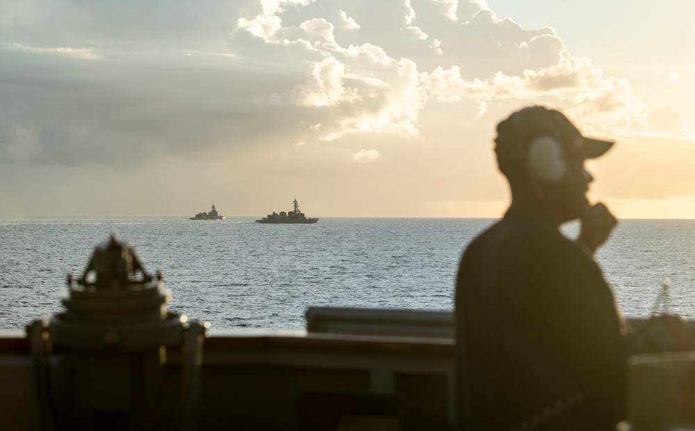 USS Curtis Wilbur Participates in Cooperative Deployment with JMSDF