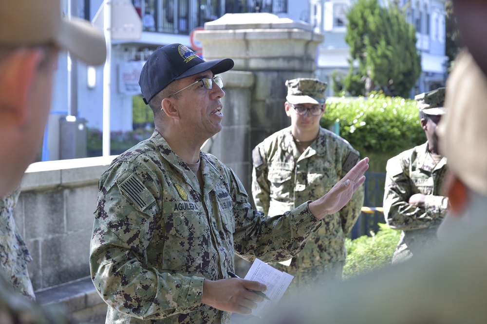 Japan-based Sailors Clean-up Yokohama Foreign Cemetery