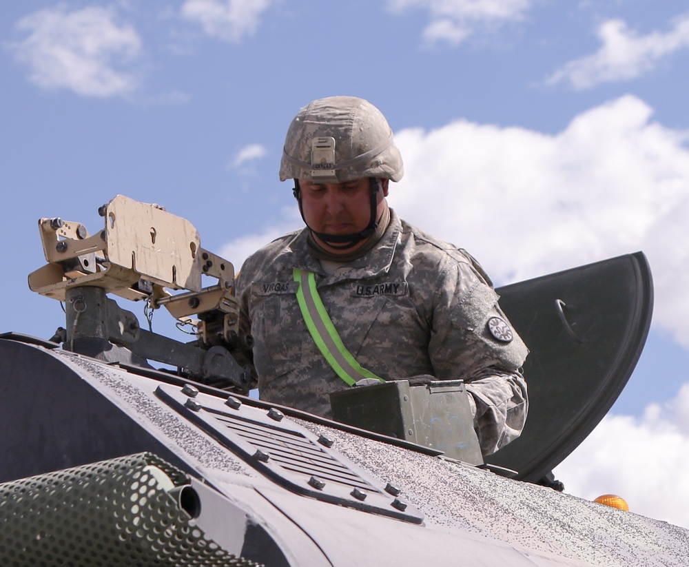 Idaho Army National Guardsman Prepares Equipment for NTC