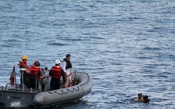 USS Lewis B Puller (ESB 3) Search and Rescue training