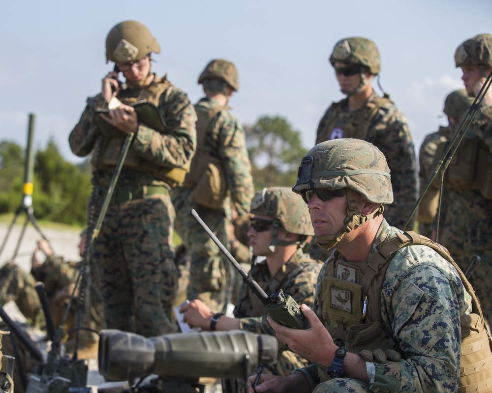 2nd ANGLICO and NATO allies conduct close air support and naval gunfire training