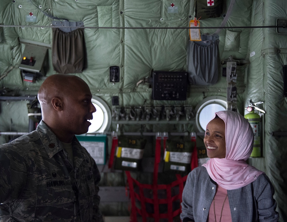 Rep. Omar Visits the 133rd Airlift Wing