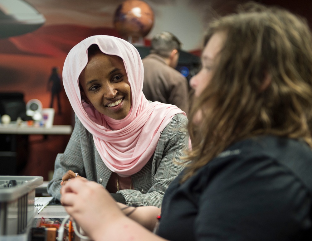 Rep. Omar Visits the 133rd Airlift Wing