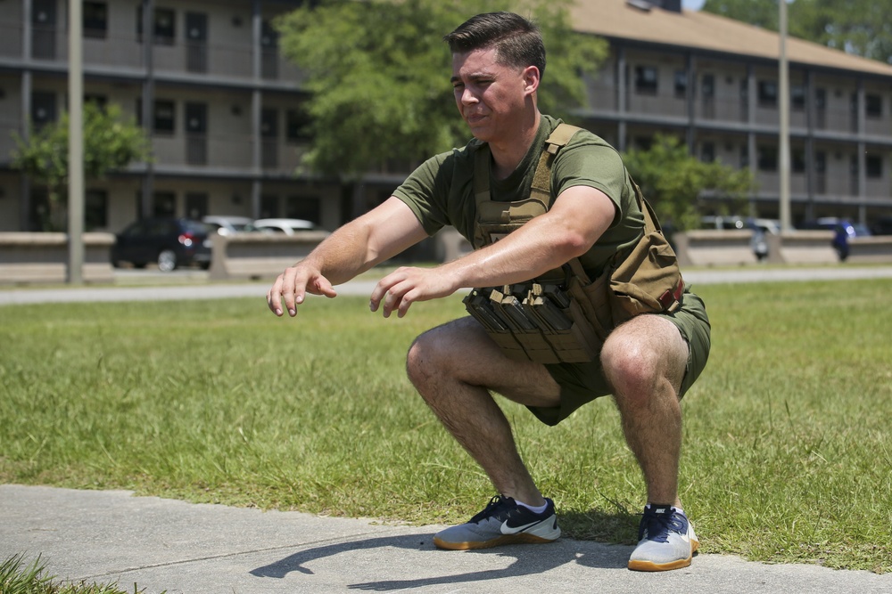 Fightertown Marines participate in the Murph challenge