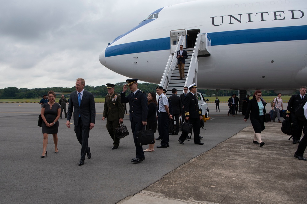 Acting Secretary of Defense Arrives Singapore