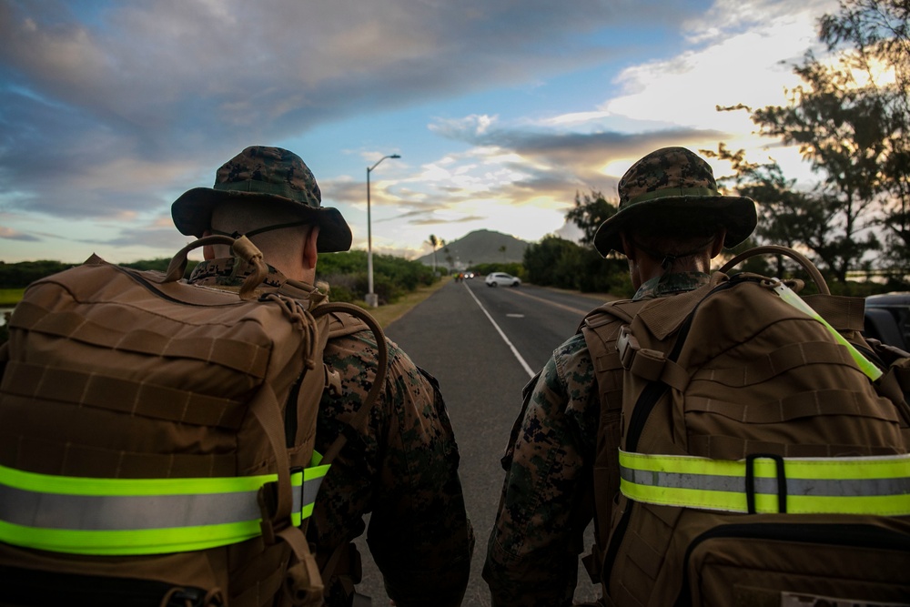 HQBN conducts 8 mile hike