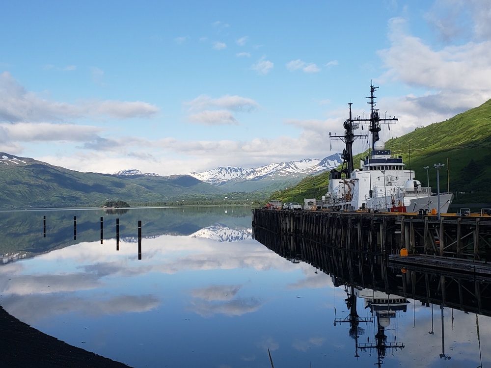 Coast Guard Cutter Douglas Munro at homeport, Womens Bay, Alaska