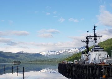 Coast Guard Cutter Douglas Munro at homeport, Womens Bay, Alaska