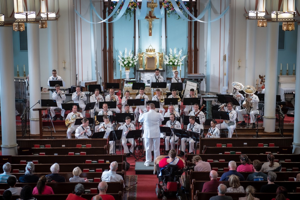 Navy Band Performs at Saint Joseph's Old Cathedral