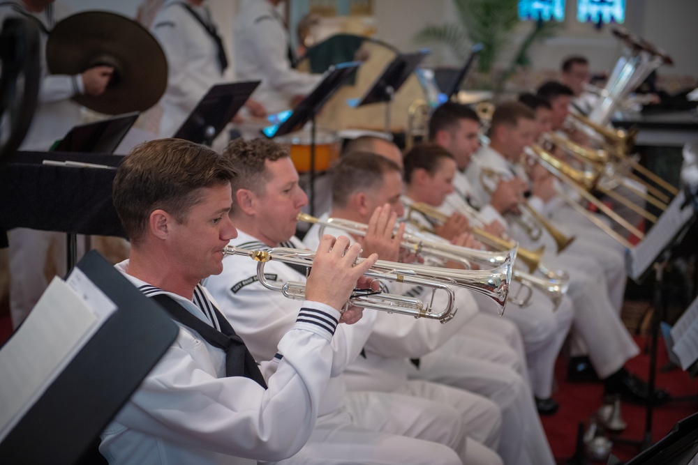 Navy Band Performs at Saint Joseph's Old Cathedral
