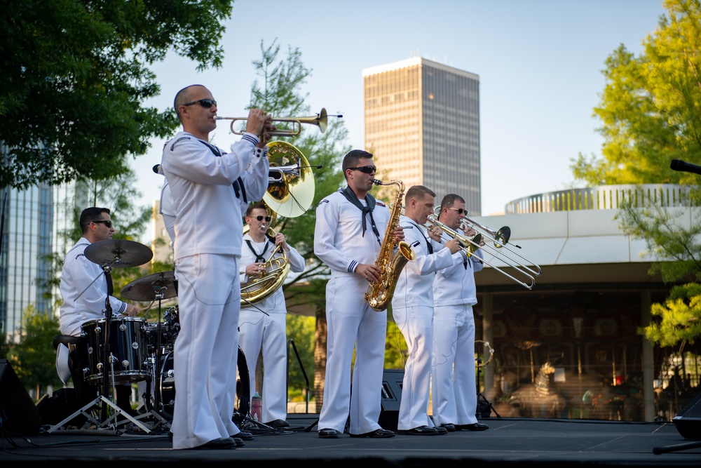 Navy Band Southwest Performs at Myriad Botanical Gardens