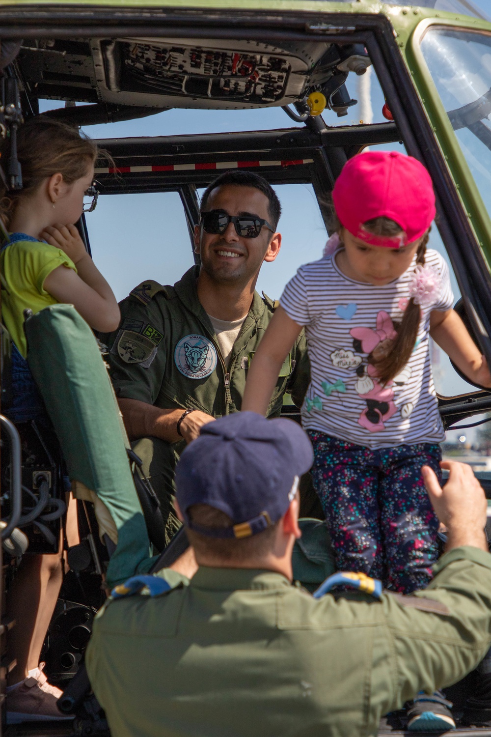 School field trip with multinational service members