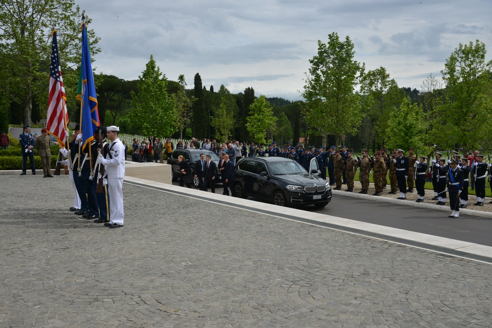 Memorial Day Ceremony at Florence American Cemetery, 27 May 2019