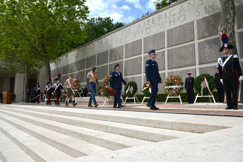 Memorial Day Ceremony at Florence American Cemetery, 27 May 2019