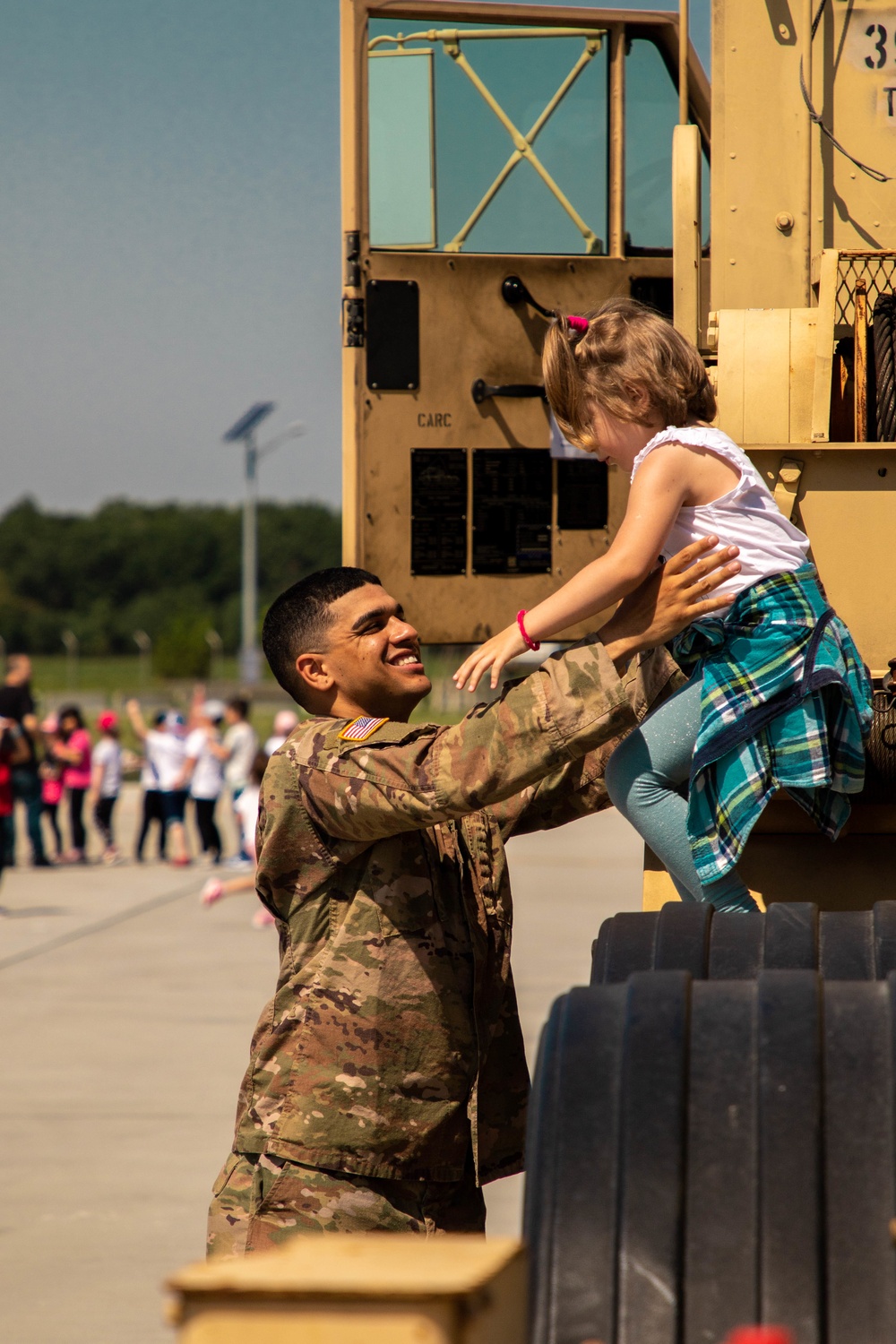 School field trip with multinational service members