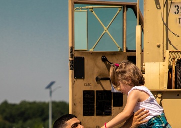 School field trip with multinational service members