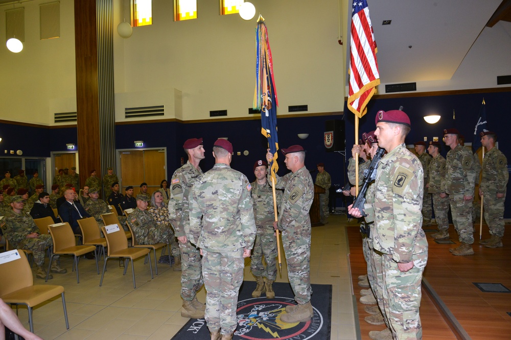 2nd Battalion, 503rd Infantry Regiment, 173rd Airborne Brigade change of command ceremony, Caserma Del Din, Vicenza, Italy May 29, 2019