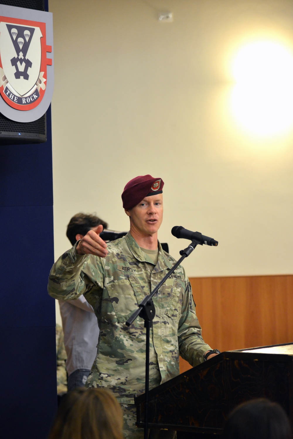 2nd Battalion, 503rd Infantry Regiment, 173rd Airborne Brigade change of command ceremony, Caserma Del Din, Vicenza, Italy May 29, 2019