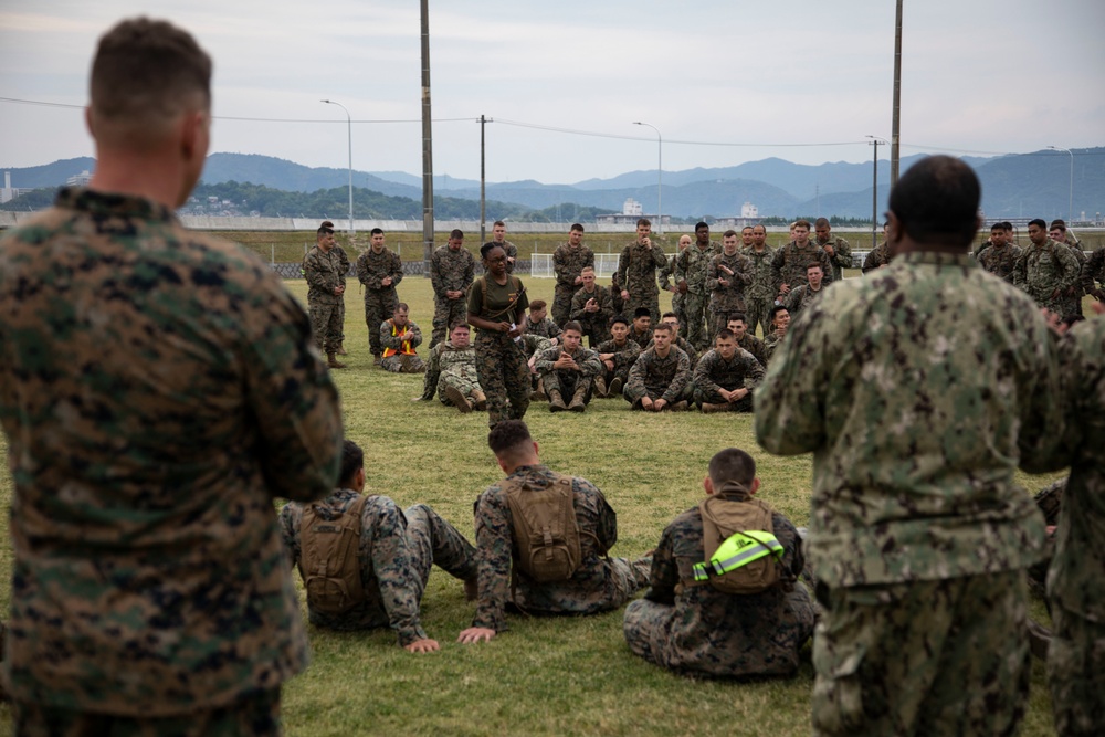 H&amp;HS conducts squadron physical training