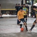 Sailors from USS PIONEER (MCM 9) Play Soccer during COMREL in Pattaya, Thailand