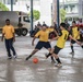 Sailors from USS PIONEER (MCM 9) Play Soccer during COMREL in Pattaya, Thailand