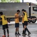 Sailors from USS PIONEER (MCM 9) Play Soccer during COMREL in Pattaya, Thailand