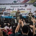 U.S. 7th Fleet Band perform for students during COMREL in Pattaya, Thailand