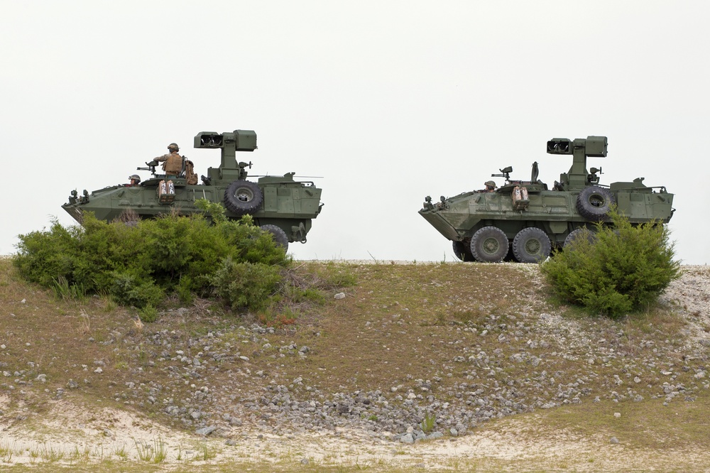 2nd LAR Battalion LAV-AT Live Fire Training