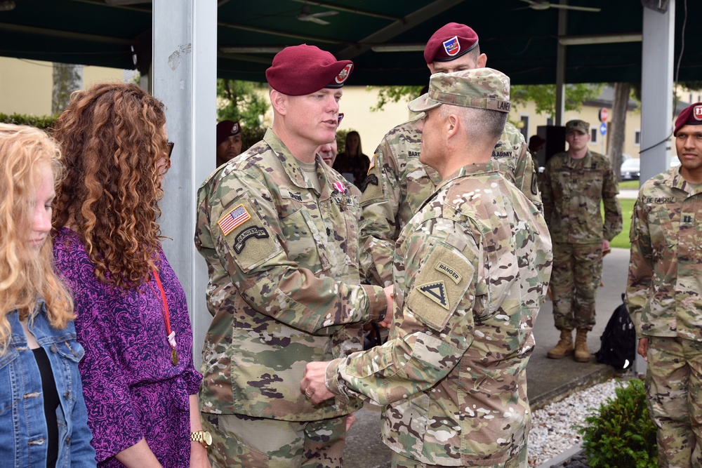 Change of Command Ceremony, 1st Battalion 503rd Infantry Regiment, 173rd Airborne Brigade