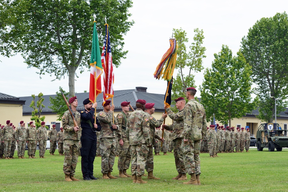 Change of Command Ceremony, 1st Battalion 503rd Infantry Regiment, 173rd Airborne Brigade