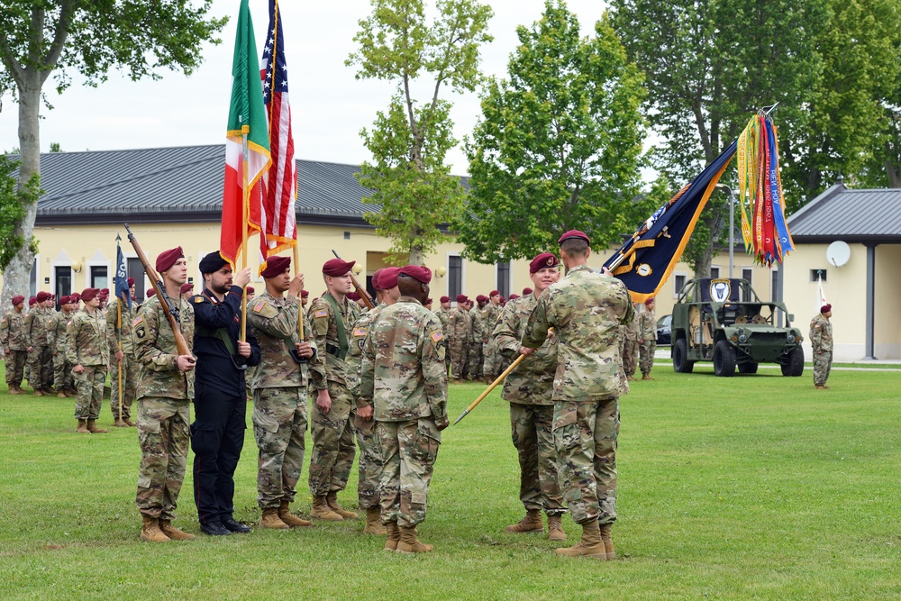 Change of Command Ceremony, 1st Battalion 503rd Infantry Regiment, 173rd Airborne Brigade