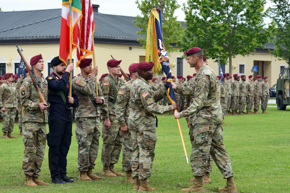 Change of Command Ceremony, 1st Battalion 503rd Infantry Regiment, 173rd Airborne Brigade