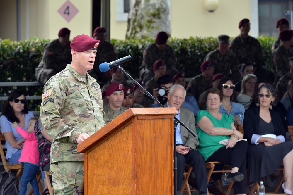 Change of Command Ceremony, 1st Battalion 503rd Infantry Regiment, 173rd Airborne Brigade