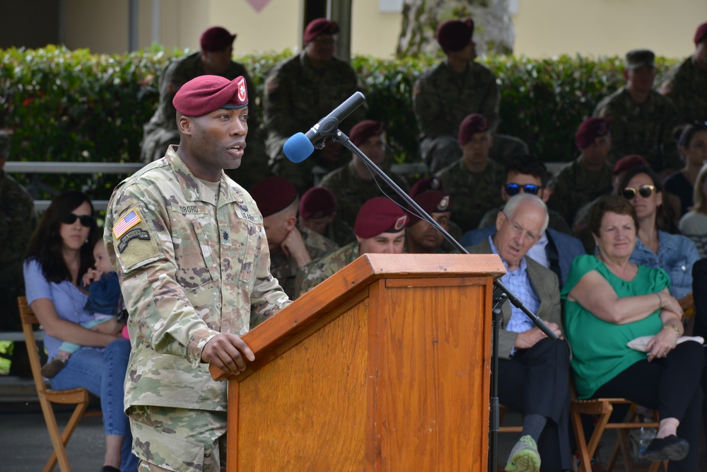 Change of Command Ceremony, 1st Battalion 503rd Infantry Regiment, 173rd Airborne Brigade