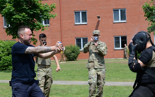 92d MP Co conduct Taser and OC Pepper Spray Training and Certification