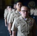 The aircraft carrier USS John C. Stennis (CVN 74) holds a promotion ceremony