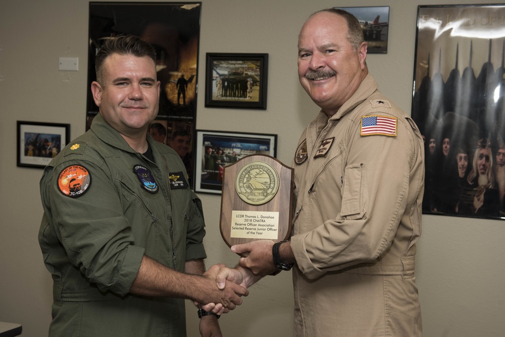 Chief of Naval Air Training Rear Adm. Gregory Harris Presents 2018 CNATRA Training Excellence Awards