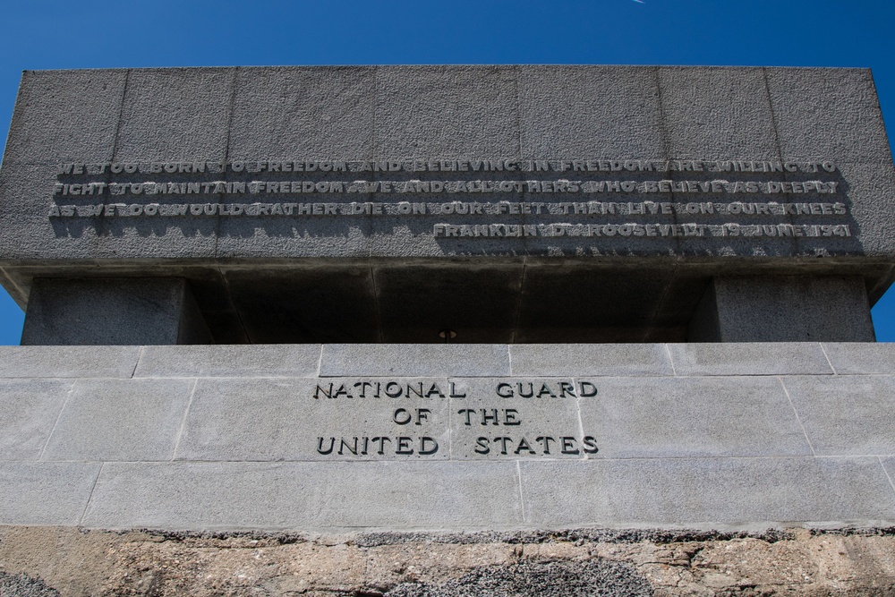 U.S. National Guard  memorial at Omaha Beach, Normandy, France