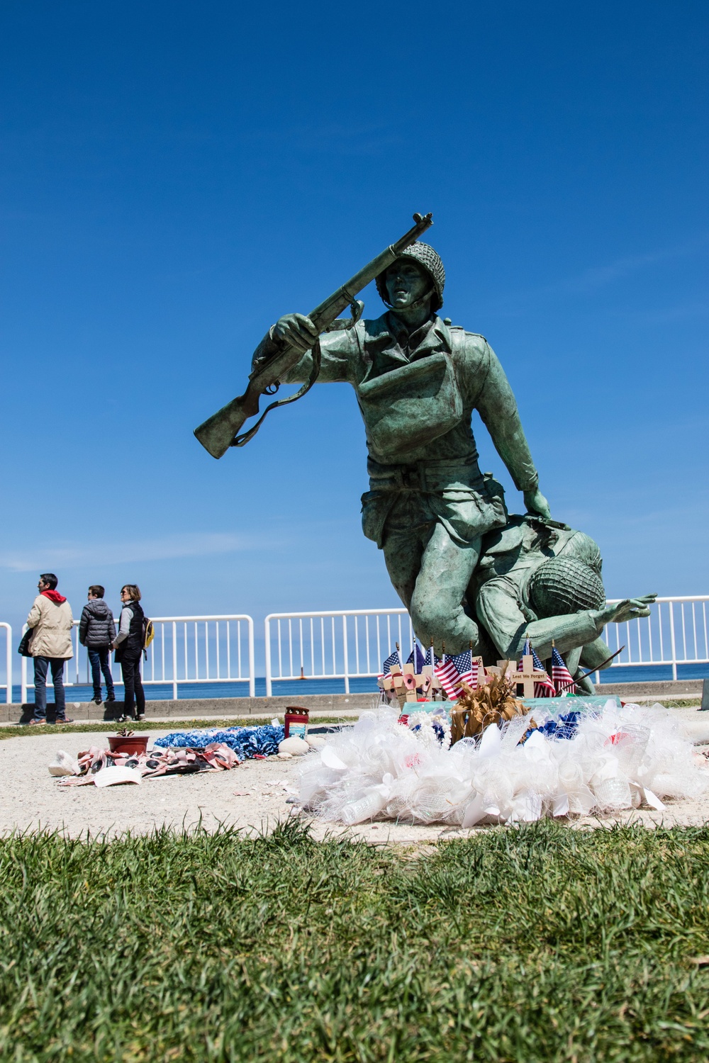 Ever Forward  memorial at Omaha Beach, Normandy, France
