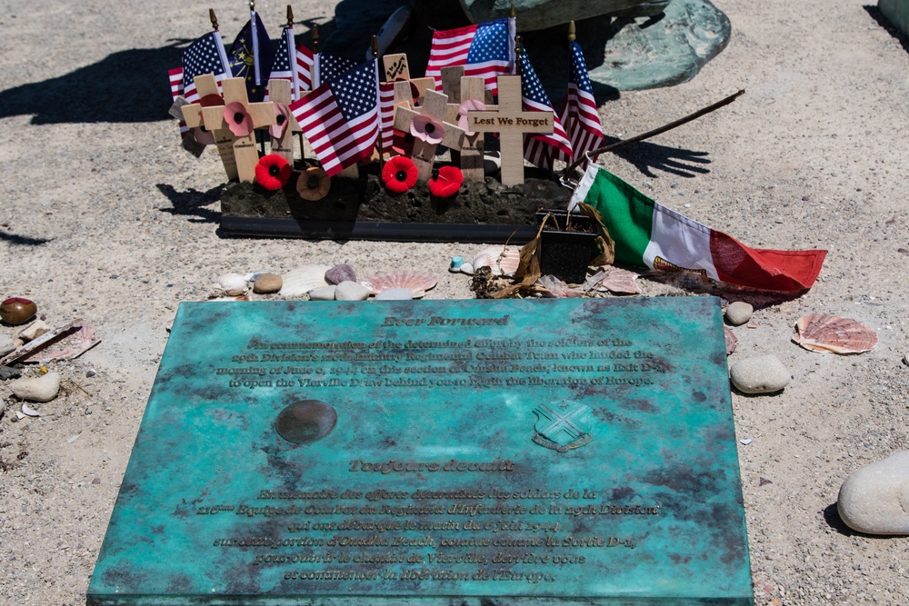 Ever Forward  memorial at Omaha Beach, Normandy, France