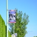Banners memorializing the sacrifice made by U.S. Army Rangers