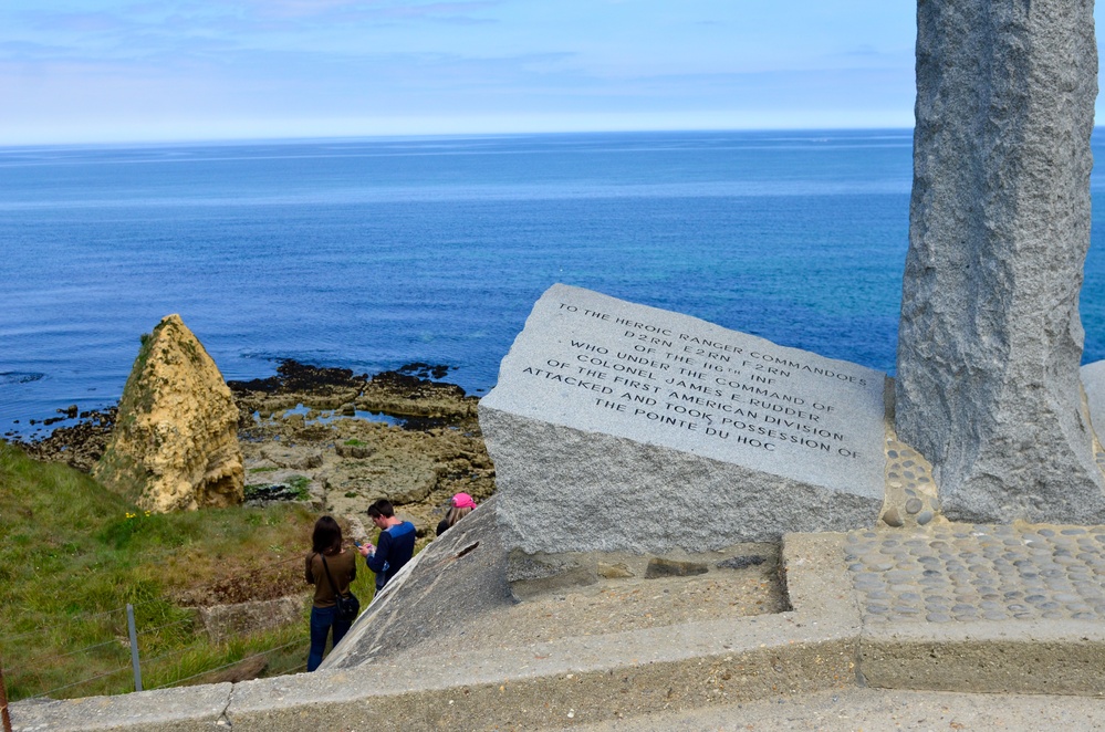 The memorial to the Ranger Commandos