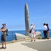 Tourists visit the Ranger Commandos memorial