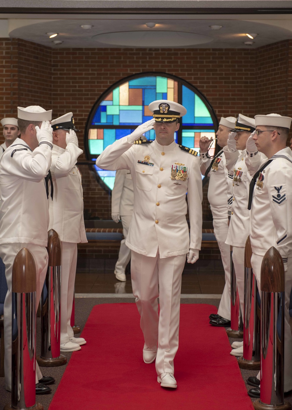 USS Alaska Holds Change of Command