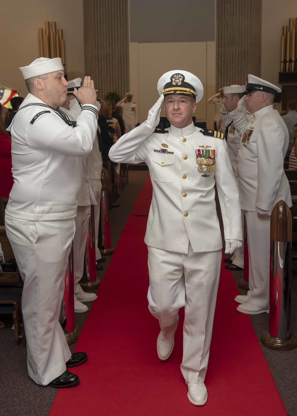 USS Alaska Holds Change of Command