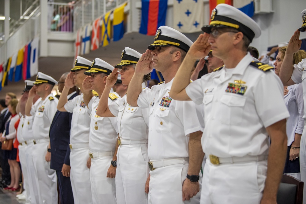 Vice Adm. Mary Jackson as reviewing officer at RTC